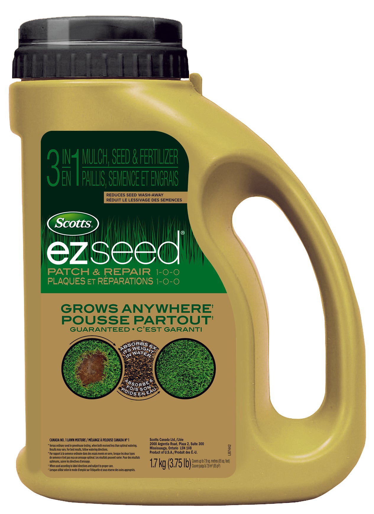 Scotts EZ Seed plaques et reparations 1-0-0 1.7kg