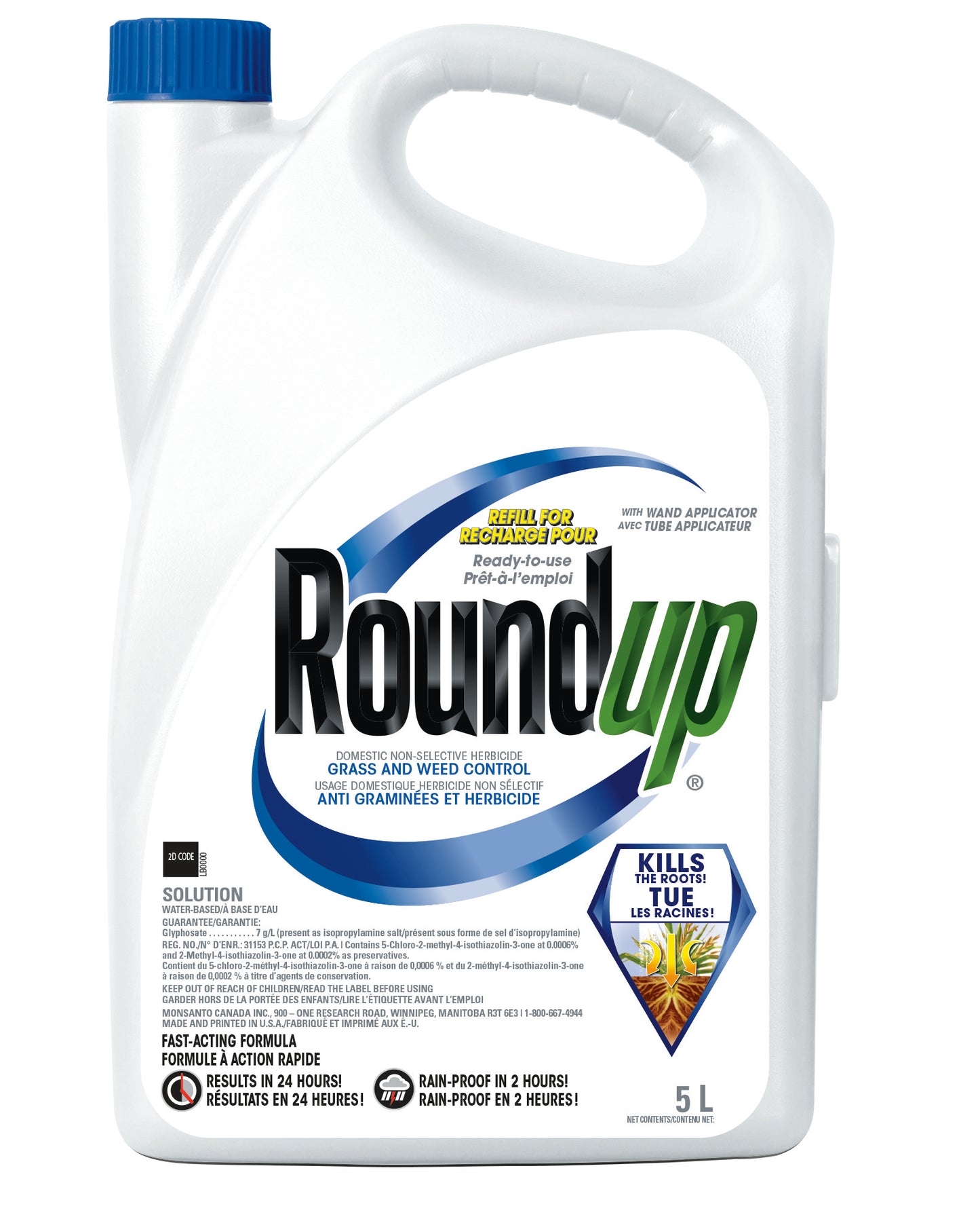 Roundup ready to use with applicator tube refill 4L