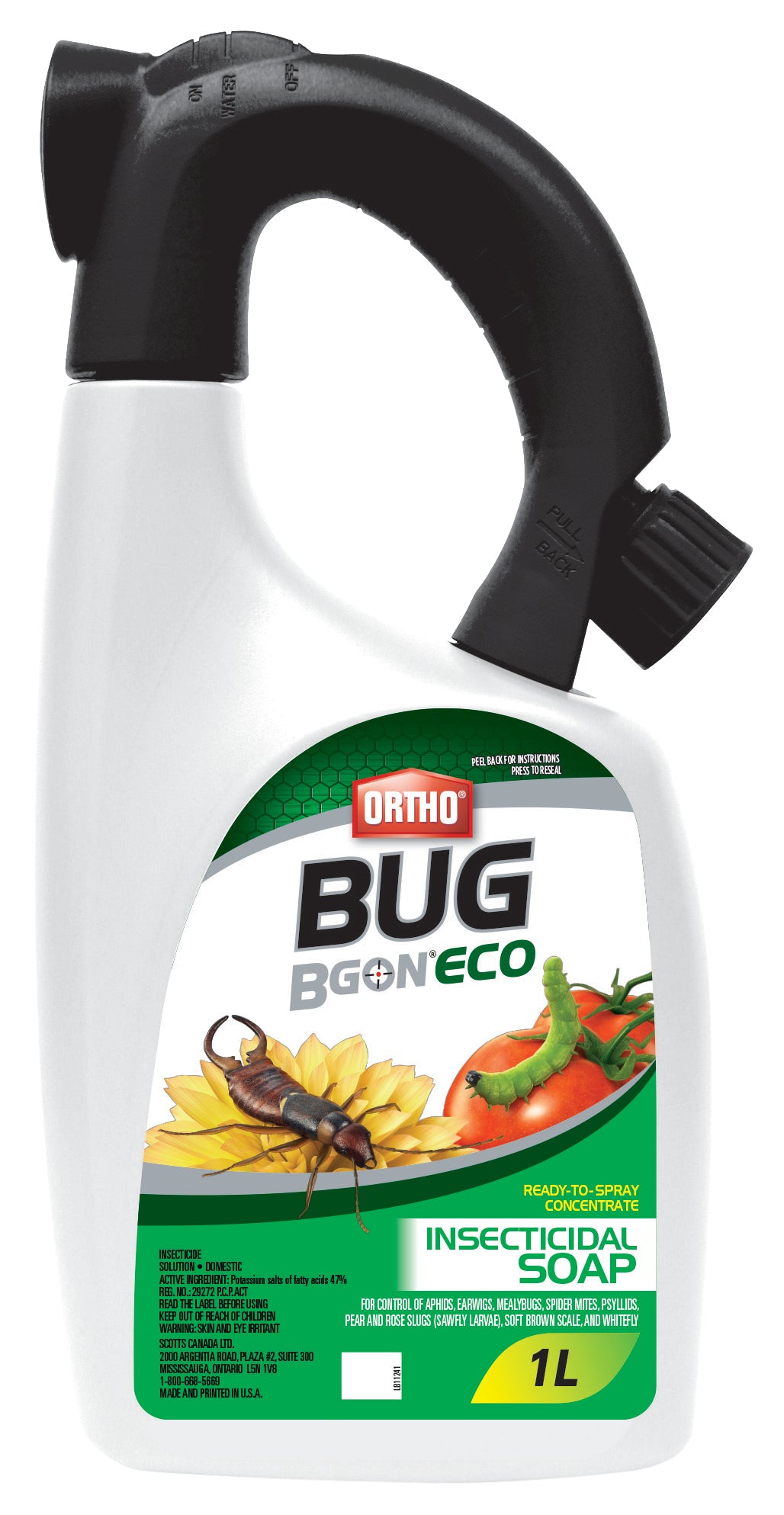 Ortho Bug B Gon ECO savon insecticide concentré prêt-à-pulvériser 1L