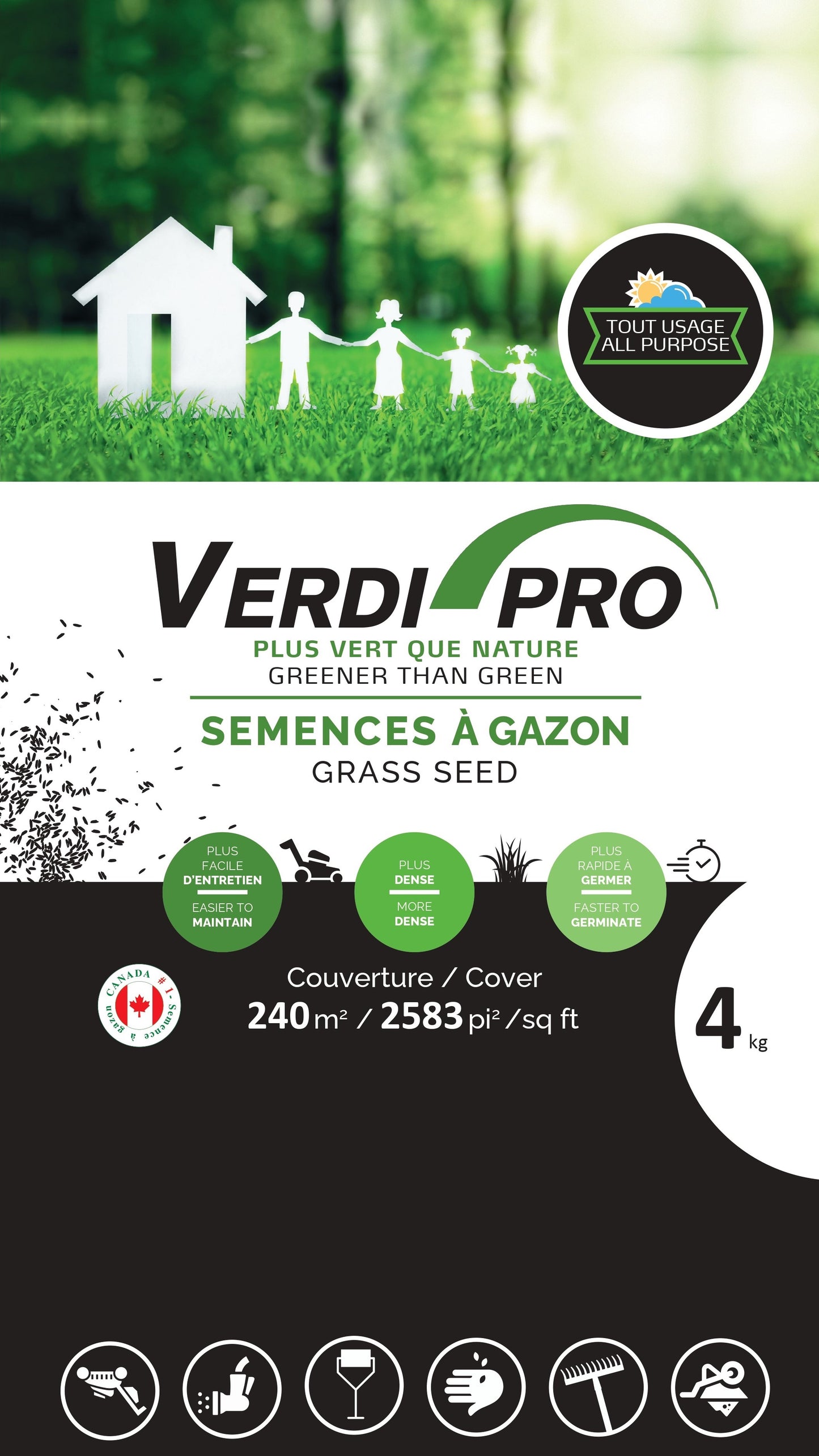 Semence Verdi-Pro Tout usage 4Kg