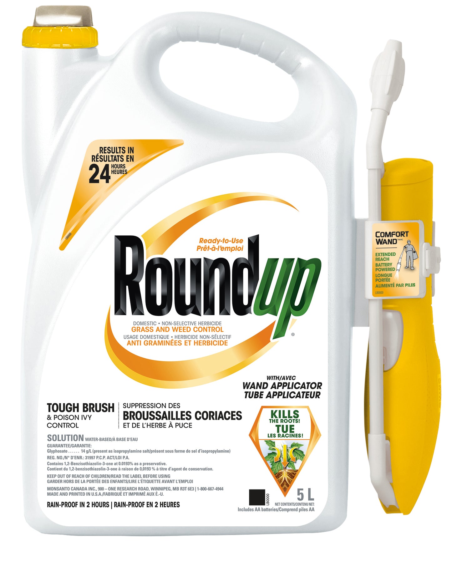 Roundup Ready to Use Tough Brush and Poison Ivy Killer with 4L Applicator Tube
