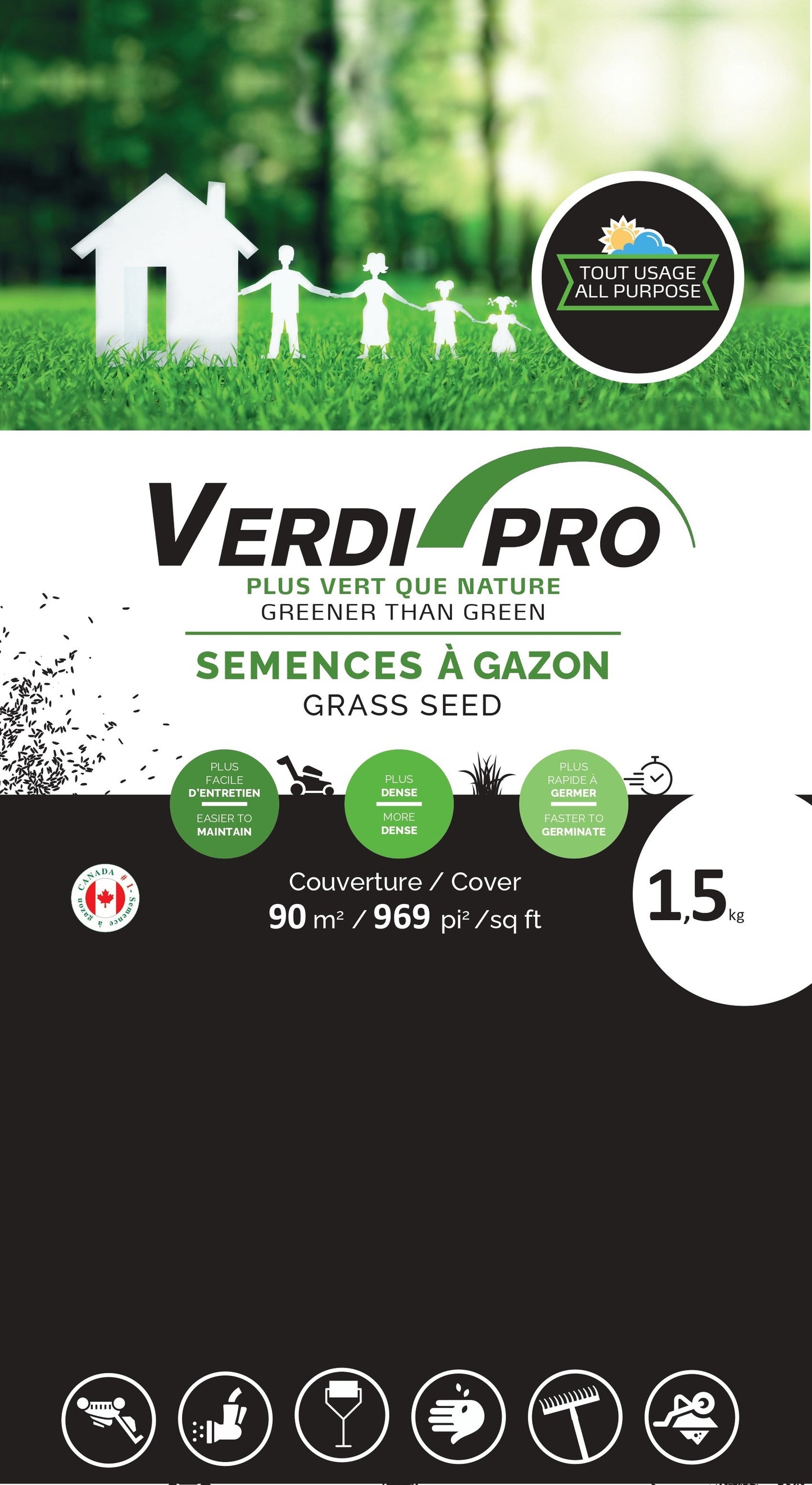 Semence Verdi-Pro Tout usage 1,5Kg